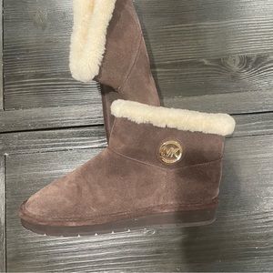 Michael Kors Suede Winter Ankle Boots